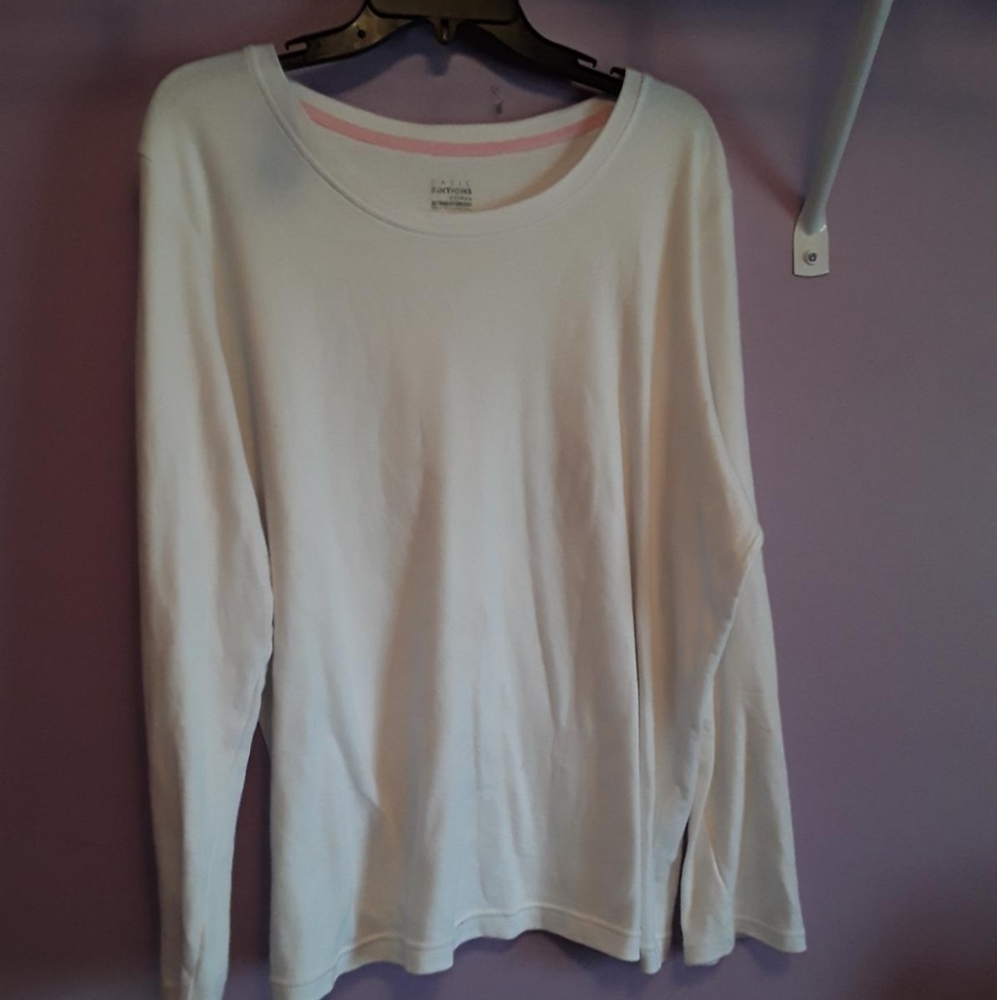 White Long Sleeve Tee